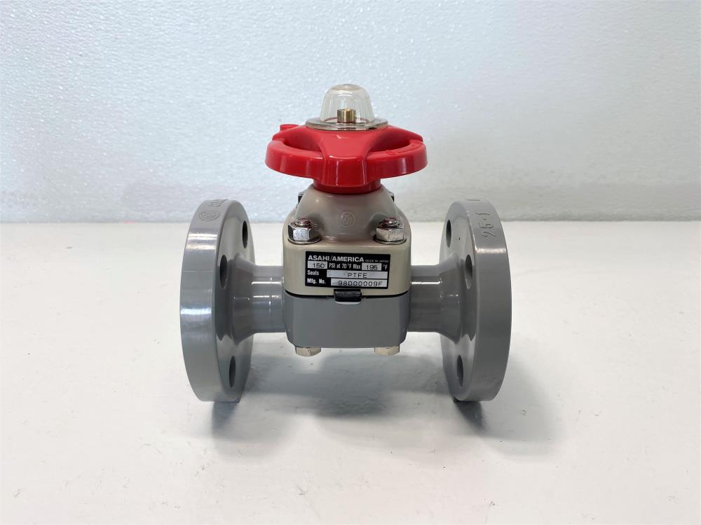 Asahi 1" 150 PSI CPVC Diaphragm Valve, Mfg # 98D00009F, 150 PSI